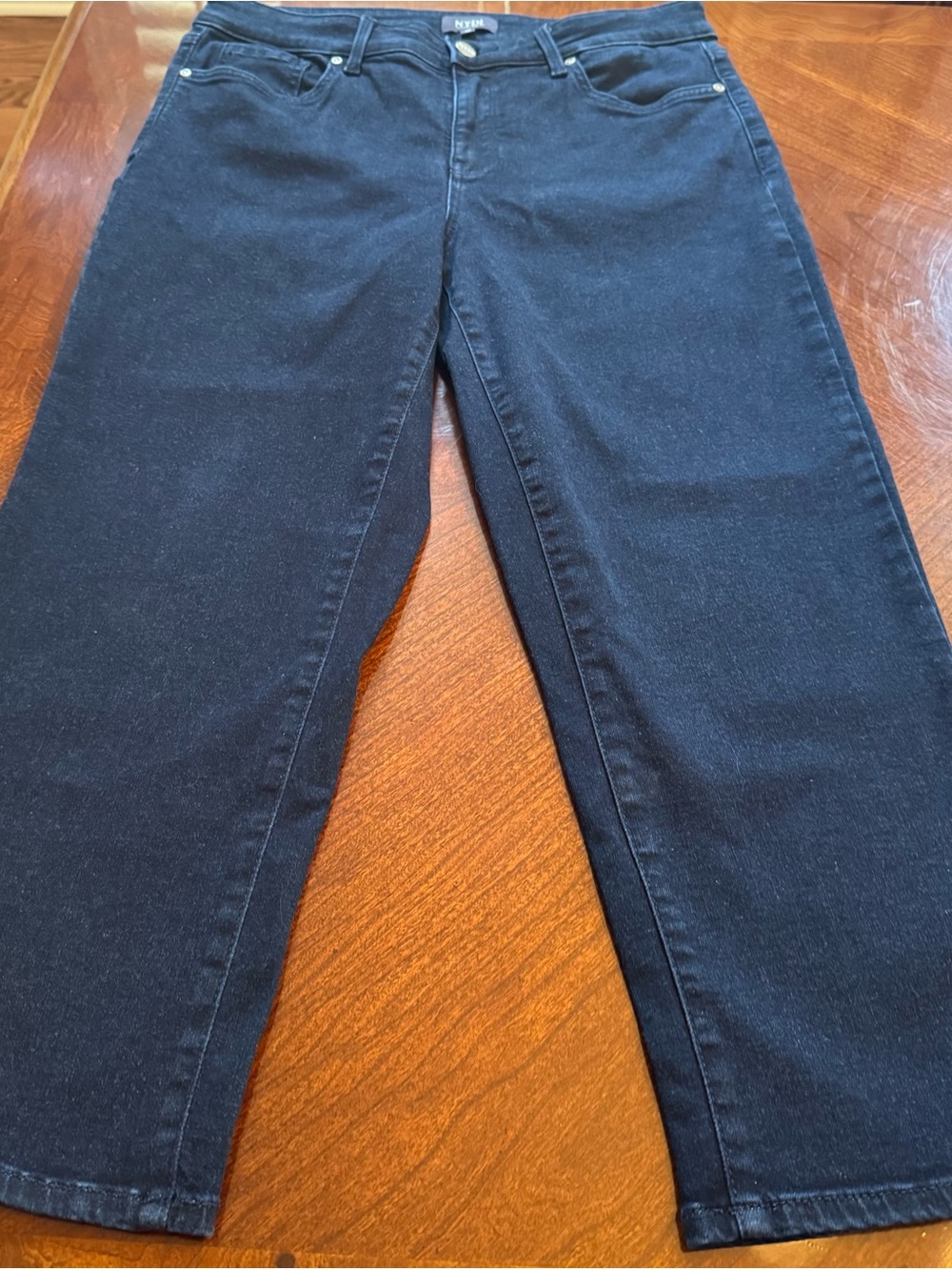 NYDJ Capris in Dark Blue Jean Color Size 10